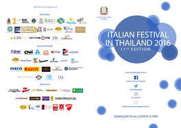 Italian Festival in Thailand 2016