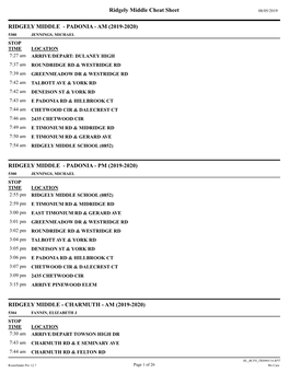 Ridgely Ms Bus Routes 8.14.19.Pdf