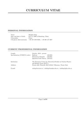 Curriculum Vitae