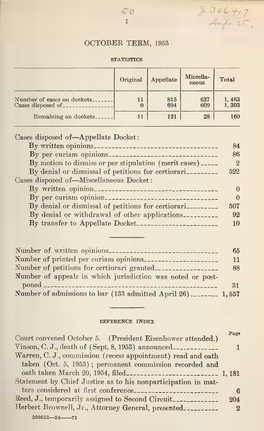 October Term, 1953