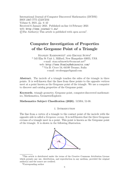 Stanley Rabinowitz, Ercole Suppa. Computer Investigation Of