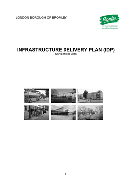 Infrastructure Delivery Plan (Idp) November 2016