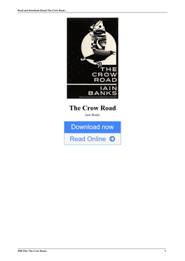 The Crow Road by Iain Banks