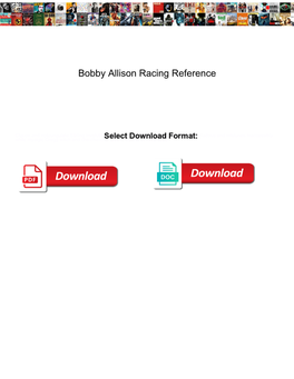 Bobby Allison Racing Reference