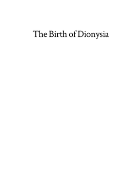 The Birth of Dionysia