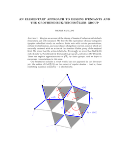 An Elementary Approach to Dessins D'enfants and The