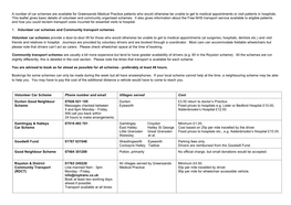 Transport Services Available to Patients