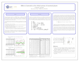 Effects of Asteroids on the Orbital Motions of Terrestrial Planets