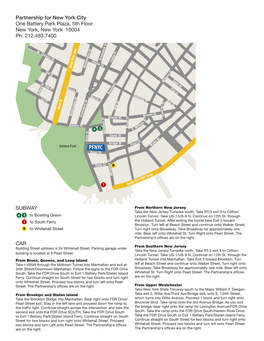 SUBWAY CAR Partnership for New York City One Battery Park Plaza