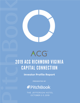 2019 ACG Richmond Investor Profile Report Print Ready