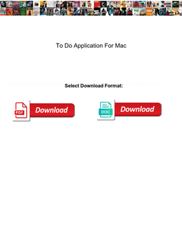 To Do Application for Mac