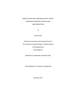 University of Texas at Arlington Dissertation Template