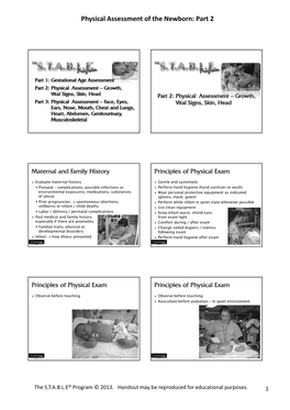 Physical Assessment of the Newborn: Part 2