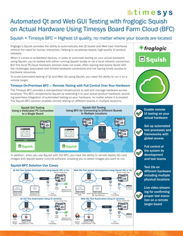 Automated Qt and Web GUI Testing with Froglogic Squish on Actual