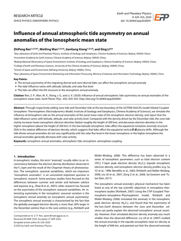 Influence of Annual Atmospheric Tide Asymmetry on Annual Anomalies of the Ionospheric Mean State