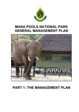 Mana Pools National Park General Management Plan Part 1