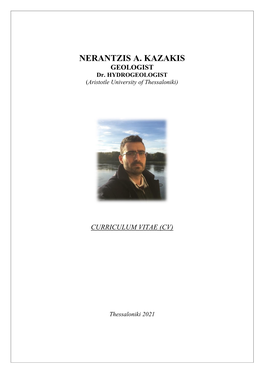 NERANTZIS Α. KAZAKIS GEOLOGIST Dr