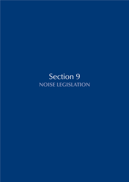 Noise Legislation