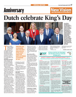 Happy Birthday the King of the Netherlands
