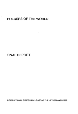 Polders of the World Final Report