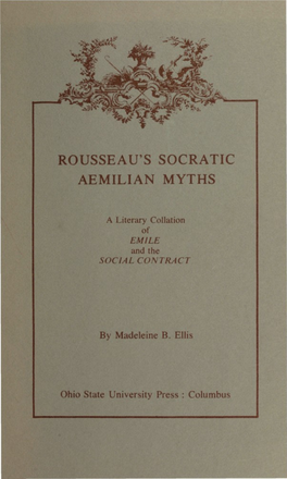 Rousseau's Socratic Aemilian Myths