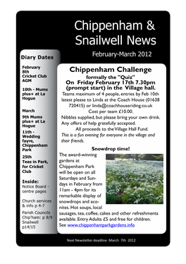 Chippenham & Snailwell News