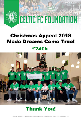 240K Christmas Appeal 2018 Made Dreams Come True!