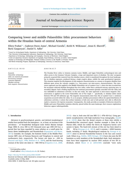 Comparing Lower and Middle Palaeolithic Lithic Procurement