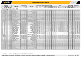 Midweek Regular Coupon 04/11/2020 09:38 1 / 9