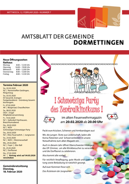 Amtsblatt KW 07/2020