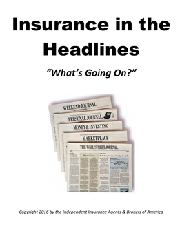 Insurance in the Headlines