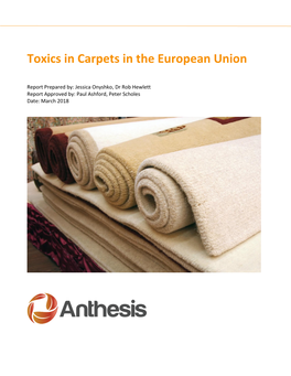 Toxics in Carpets in the European Union