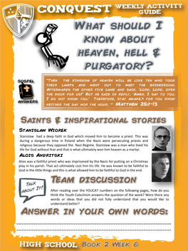 What Should I Know About Heaven, Hell & Purgatory?