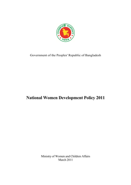 National Women Development Policy 2011