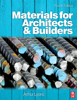 Materials for Architects and Builders, Fourth Edition