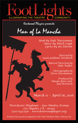 Man of La Mancha Program