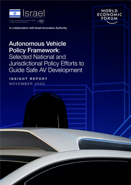 Autonomous Vehicle Policy Framework: Selected National and Jurisdictional Policy Efforts to Guide Safe AV Development