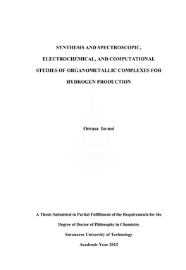 Synthesis and Spectroscopic