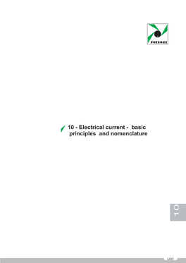 Electrical Current - Basic Principles and Nomenclature 10