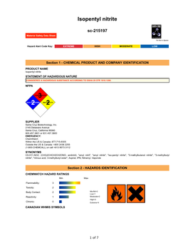 Isopentyl Nitrite