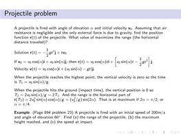 Projectile Problem