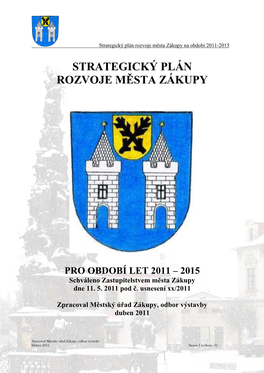 Strategický Plán Rozvoje M Ěsta Zákupy Na Období 2011-2015