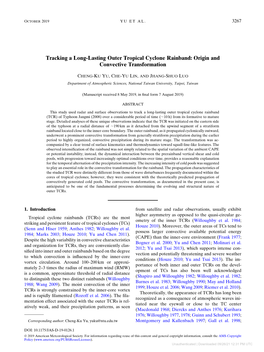 Tracking a Long-Lasting Outer Tropical Cyclone Rainband: Origin and Convective Transformation