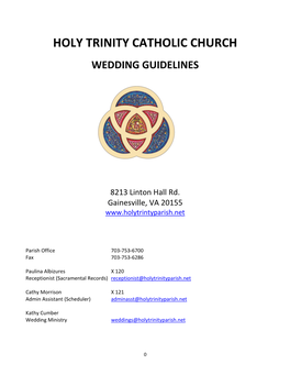 Wedding Guidelines