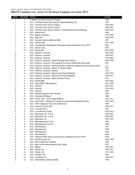 DRAFT Container List - Series 1.5 the Rouse Company (As of Jun