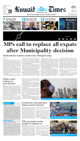 Mps Call to Replace All Expats After Municipality Decision