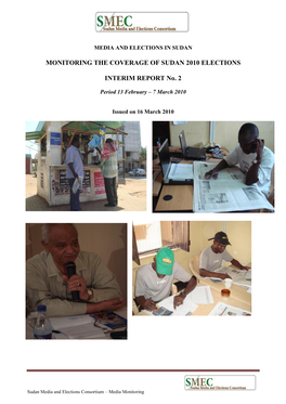 Monitoring the Coverage of Sudan 2010 Elections