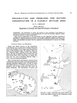 Possibilities and Problems for Nature Conservation in a Closely Settled Area