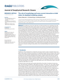 The Role of Morphology and Wave‐Current