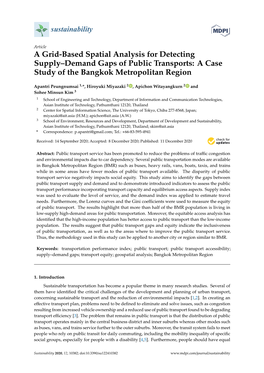 A Grid-Based Spatial Analysis for Detecting Supply–Demand Gaps of Public Transports: a Case Study of the Bangkok Metropolitan Region